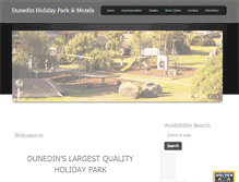 Tablet Screenshot of dunedinholidaypark.co.nz